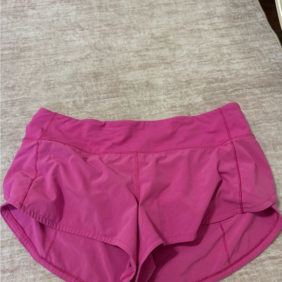 Lululemon speed up shorts 2.5” sonic pink size 8 - Picture 2 of 5